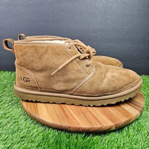 UGG Boots Neumen Chukka Mens 13 Chestnut Brown Lace Up Casual Ankle Top SN 3236